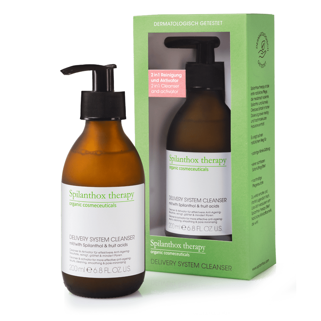 Delivery_System_Cleanser mit Verpackung